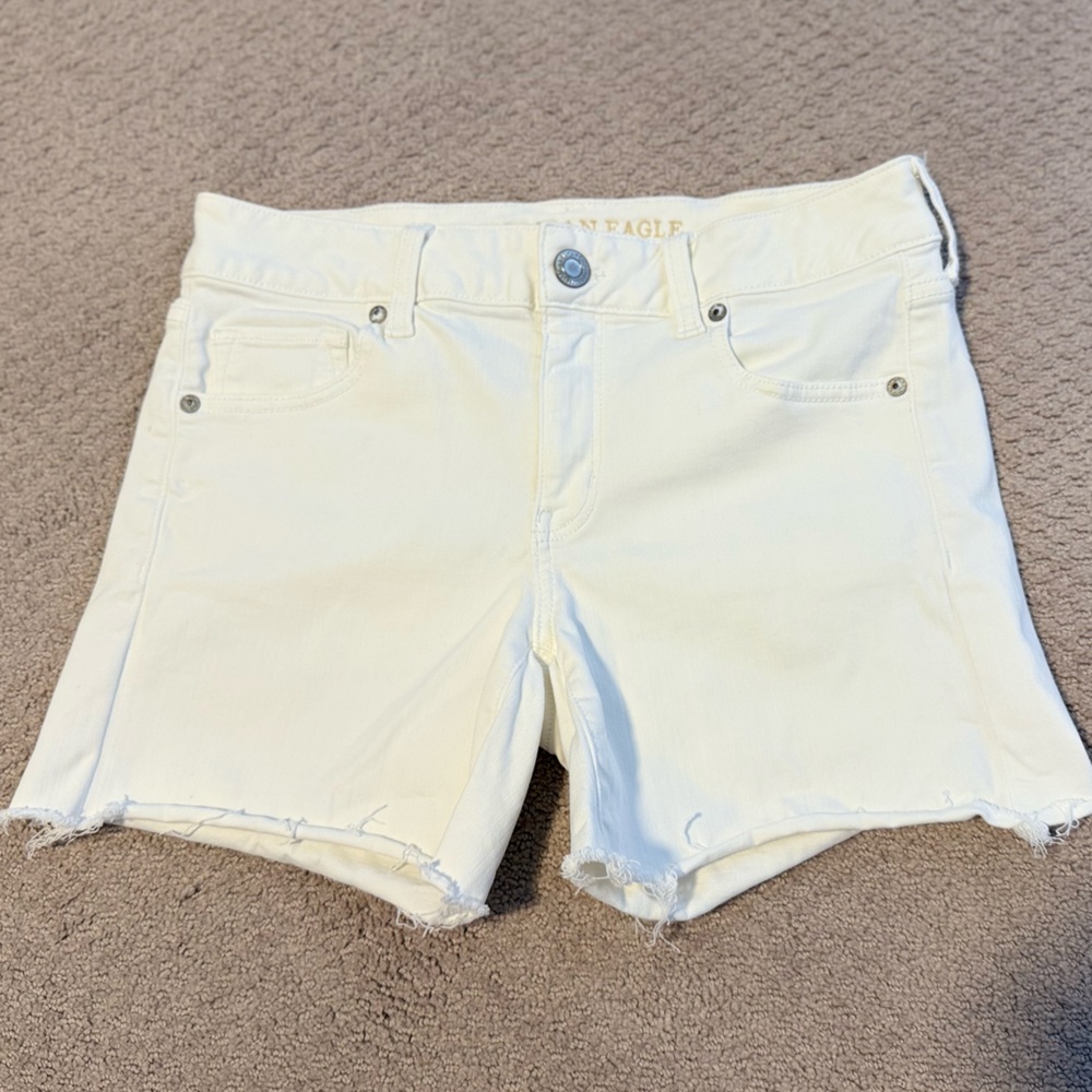 American Eagle Outfitters White Jean Shorts